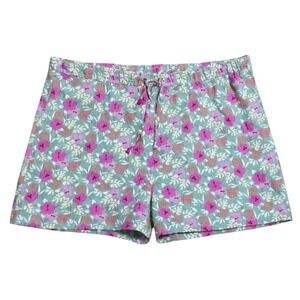 Harold's Cottagecore 100% Linen Floral Shorts Women Size 10 Coastal Grandma Chic